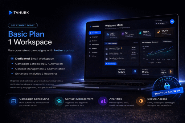 Basic Plan – 1 Workspace – 4K TV HUB – Premium IPTV Access with Ultra ...